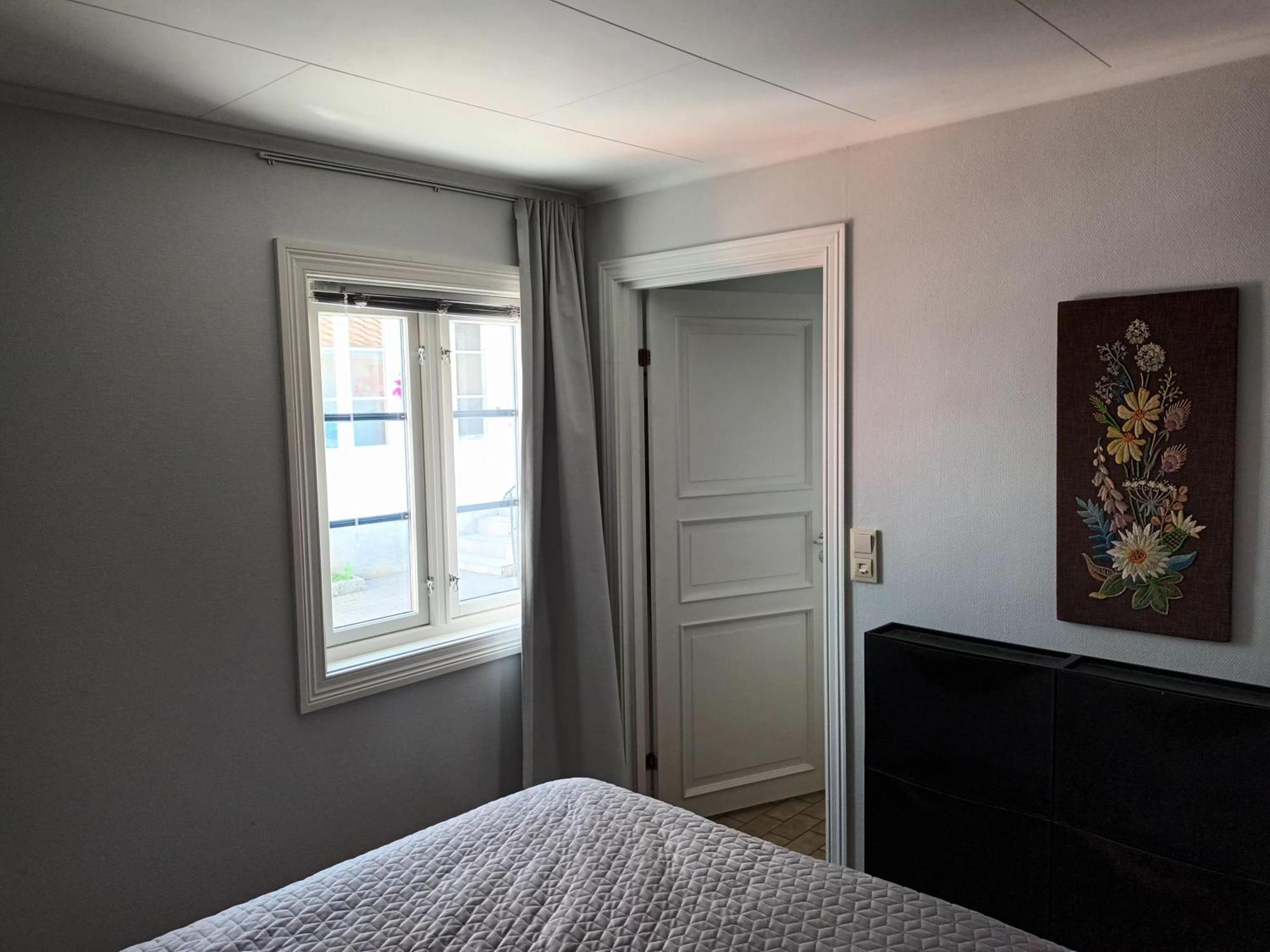 Apartment Blue And White Courtyard Larvik