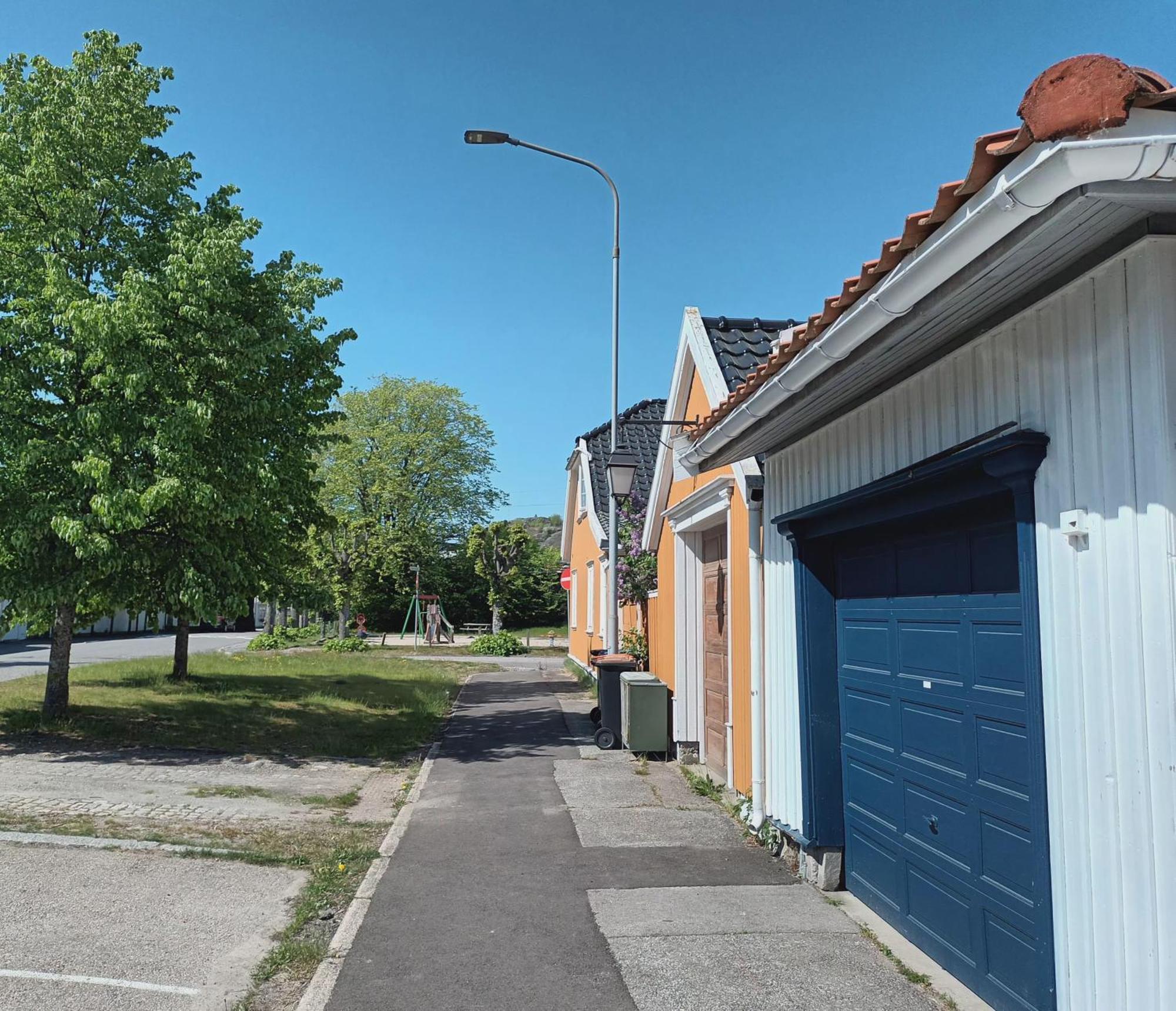 Apartment Blue And White Courtyard Larvik